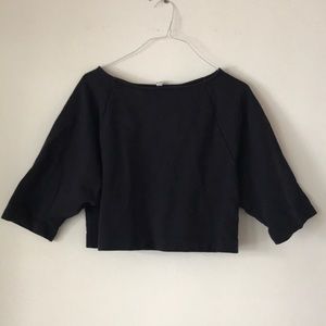 Ilana kohn navy cropped sweatshirt M